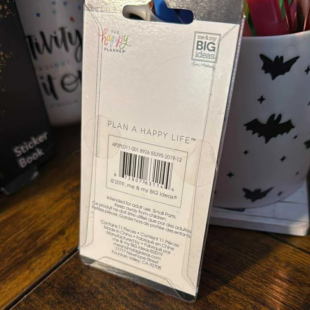 Happy Planner Medium - Classic Plastic Disc Set - BLUSH _ NEW